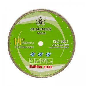 Quality 350mm Turbo Diamond Blade 14 In 25.4mm Bore For Granite Marble Tiles Hot Press wholesale