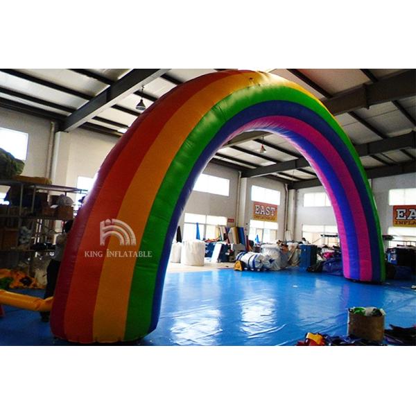 Inflatable Arches Rainbow Archway Entrance Decoration Candy Arch For Advertising