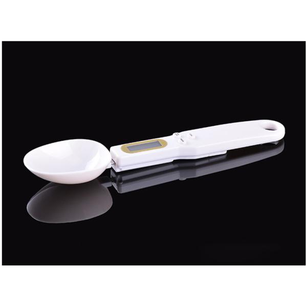 ABS Plastic Rayshine 500G Digital Food Scale with LCD Display Double Head Battery Kitchen Spoon Set