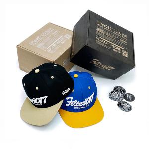 Quality Customized Size Recycled Baseball Cap Hat Packaging Shipping Box wholesale