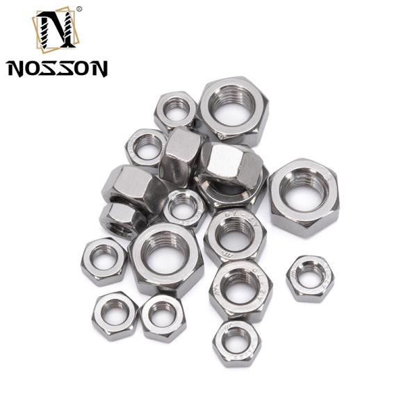 Industrial Black Oxide Finish Hex Head Nuts for M1.6 M2 M2.5 M3 M4 M5 M6 M8 M10 M12 M14 M16 M20 SUS 304 316 Stainless Steel