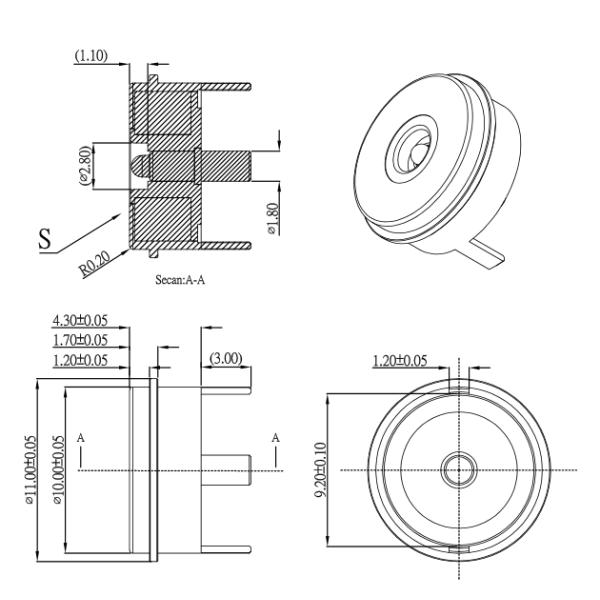Salt Spray Test 48H 10.0mm Dia Magnetic Pogo Pin Connector with 5A Current and 12V Voltage