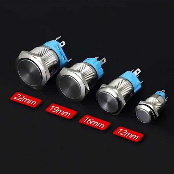 Cheap 16mm Cut-out Size Lighting Push Button Switch with 1A Current Rating for Customizable Lighting Solutions for sale
