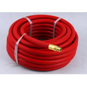 Buy cheap Red Rubber Air Hose with BSP Or NPT Fittings , Rubber Air Line BP 900 / 1200 Psi from wholesalers