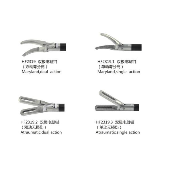 Bipolar Coagulation Forceps for Laparoscopic Surgery Manual Power Source and OEM