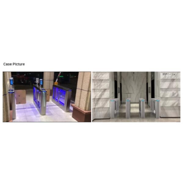 Wide Lane Turnstile 1100mm 30w SUS304 Swing Barrier Gate RFID Card For Handicap 1