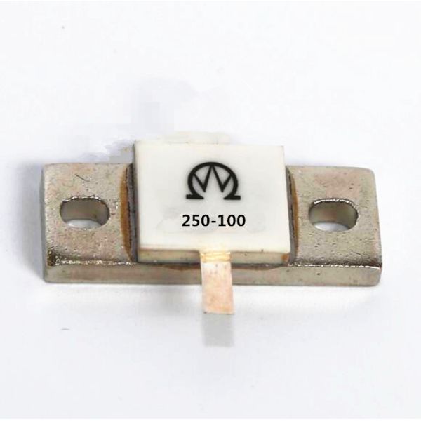 250 Watt 100 Ohms RF Termination Resistor with Copper Nickel Plated Heat Sink for 0~1.5GHZ Frequency and -55~+125℃ Temperature Range