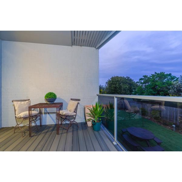 140 X 30mm WPC Hollow Decking Yellow Wood Plastic Composite Resin Decking