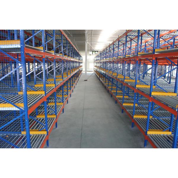 Galvanized Rollers Pallet Racking Carton Flow Rack