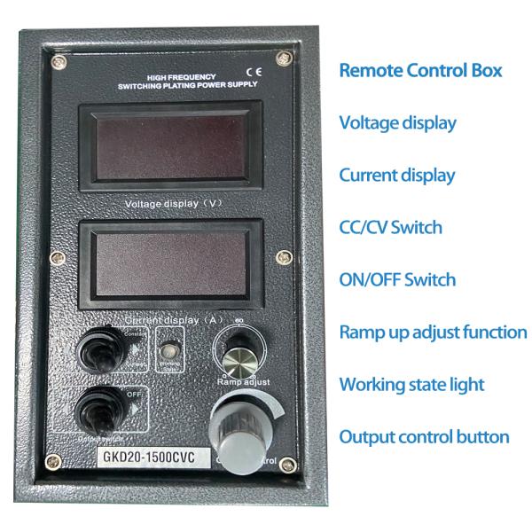 CE 0-20V Output Voltage Electroplating Power Supply With Remote Control Plating Rectifier