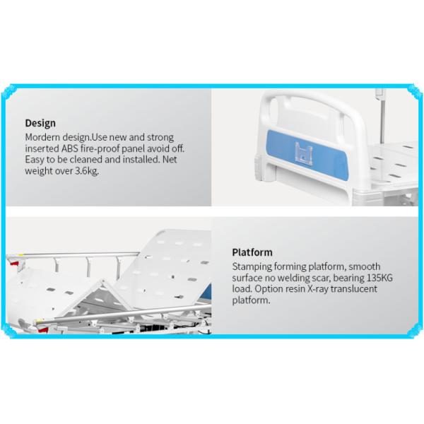 ABS 5 Function 720mm Electric Hospital Bed Fully Adjustable Hospital Bed