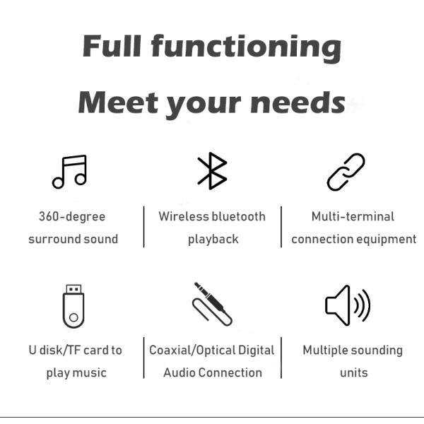 Multimedia Wood Bookshelf Speakers , Wireless Mini Hifi Bluetooth Speakers