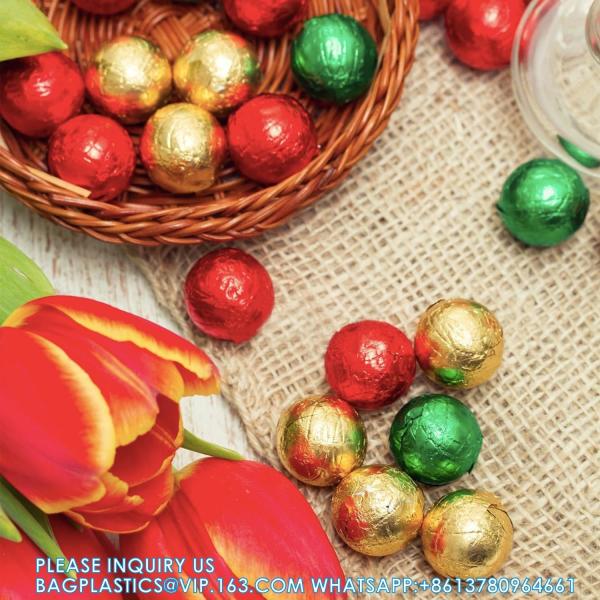 Foil Candy Wrappers, Chocolate Wrappers Sugar Wraps Square Candy Wrapping Paper Food Candy Tin Foil Wrappers Alu