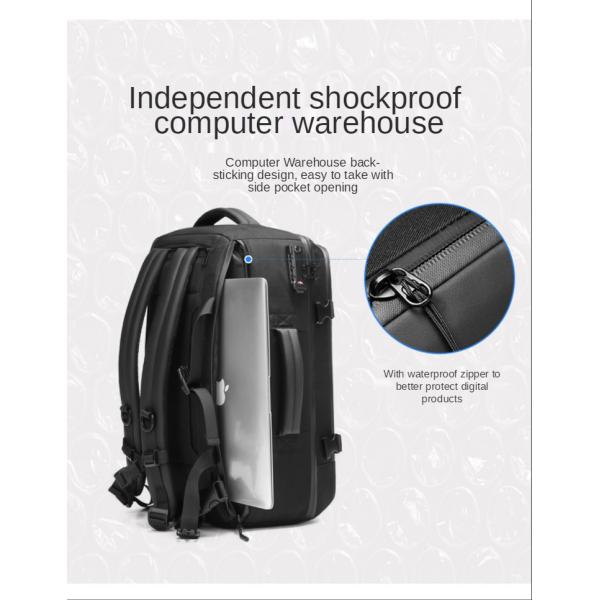 Wear Resistant Multifunctional Oxford Men Business Backpack 46*29*19cm