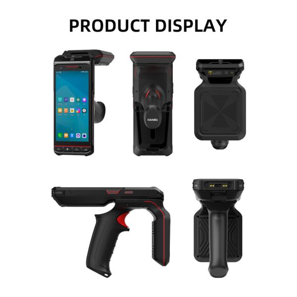 Portatif Warehouse RFID Reader 865MHz - 868MHz Android Barcode Scanner -20C To 55C