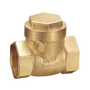China Water System 25 Bar Forging Brass Swing Check Valve on sale