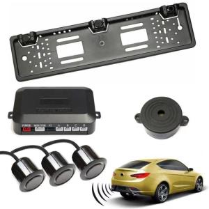 China Vehicle Reverse Backup Radar System with 3 Parking Sensors Distance Detection + Sound Warning on sale