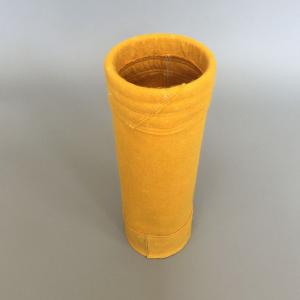 China Polyamide P84 Industrial Dust Filter Bag Yellow Color on sale