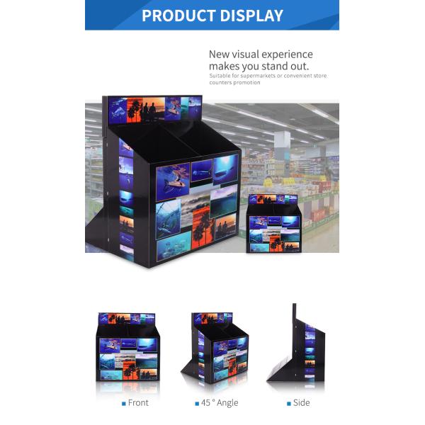 Foldable Retail Display Dump Bins Sturdy Structure Durable With Long Service Time