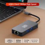 8-In-1 Multiport Adapter USB-C Hub With HDMI 3 USB3.0 RJ45 And PD Output 5-8