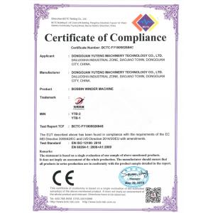 Dongguan Yuteng Machinery Technology Co., Ltd. Certifications