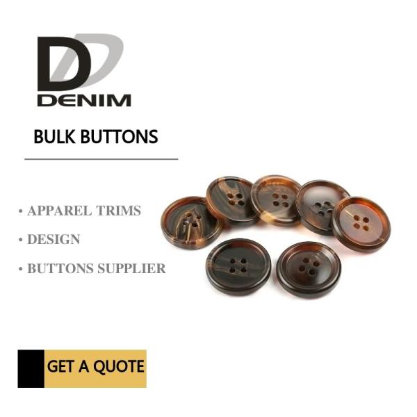 Cheap Shiny Matt Black Brown Bulk ing Buttons Sourcing 4 Holes With Pattern Design for sale