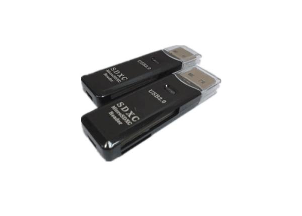 Cheap Plug And Play Portable Card Reader 2 IN 1 Memory Card Reader For Windows Mac for sale