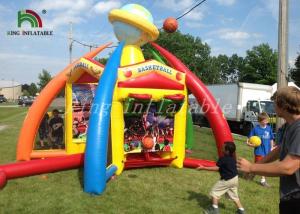 Quality 4 In 1 Colorful Inflatable Sports Games PVC Tarpaulin Portable Combo Game For Kids wholesale