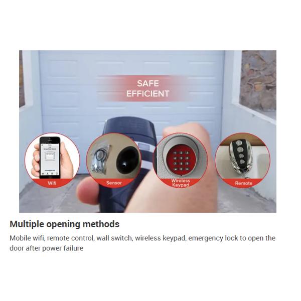 Powder Coated Insulated Sectional Overhead Door With 50-80mm Polyurethane Foam Insulation