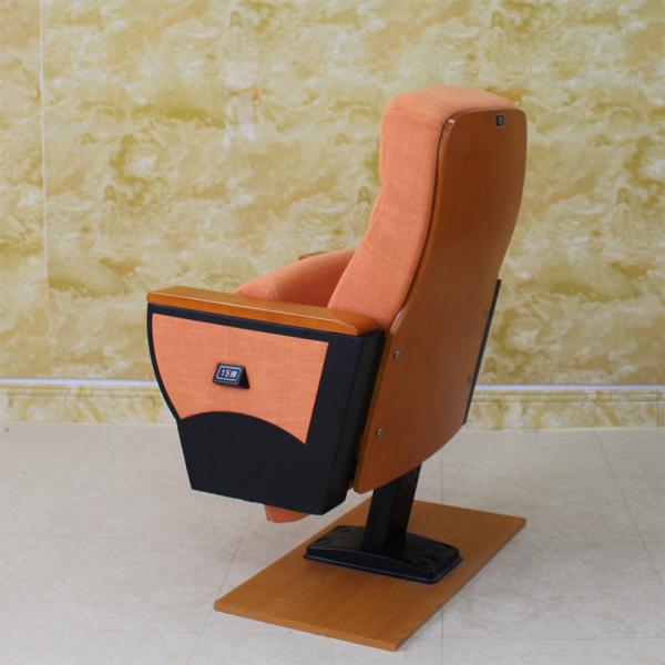 Multipurpose Red Theater Folding Cinema Seats Anti Rusting Medium Hardness