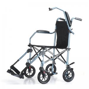 Quality Elderly / Disabled Lightweight Folding Wheelchair 8.8kg With Breathable Cushion wholesale