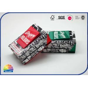 Customized Clay Coated Printing Gift Box Recyclable With Hinged Lid