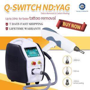 Quality Ce Approved Qsnd Yag Laser Blackhead Cleaning Tattoo Removal Machine wholesale