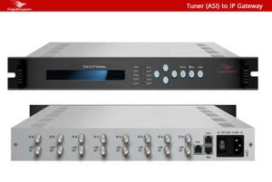 China 16*Tuners DVB-S/S2/T/T2/C/ISDB-T Option Satellite Headend IP TV Tuner DVB S2 IP Gateway on sale