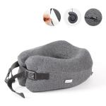 Foldable Memory Foam Neck Rest / Travel U Shape Memory Foam Neck Support Pillow