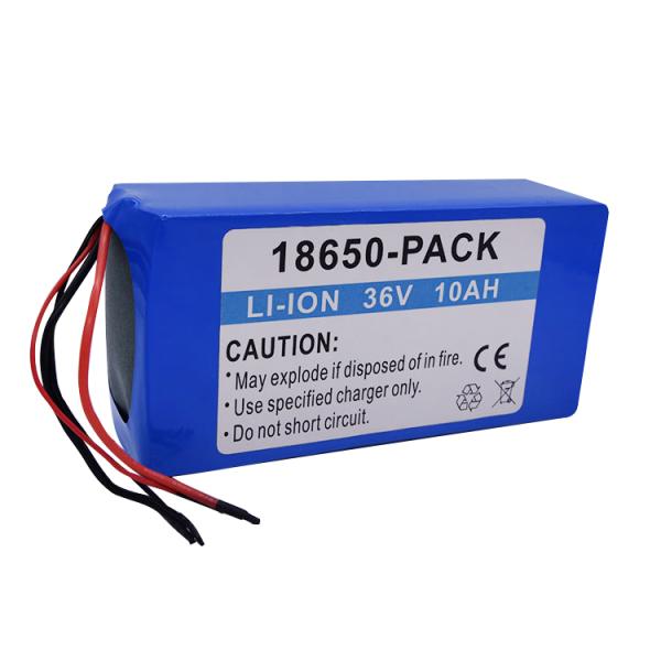 Customizable High-Performance Li-ion Batteries 18650 10S4P 24V 36V 48V 10Ah Lithium Battery Pack for E Bike