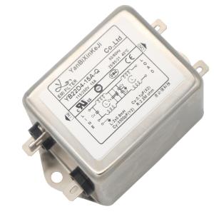Quality YB-D4 Low Pass EMI EMC Filter 115V 250V Fast On Terminal Single Phase Filter For Office Automation wholesale