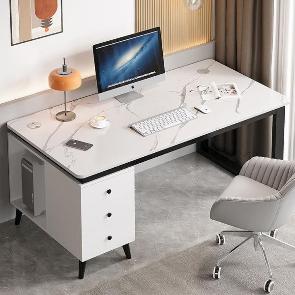 Cheap Simple Office Desk Cabinet Integrated Desktop Computer Table With Main Unit for sale