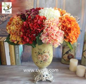 China UVG FHY25 fabric artificial hortensia wholesale silk flower hydrangea for home decoration on sale