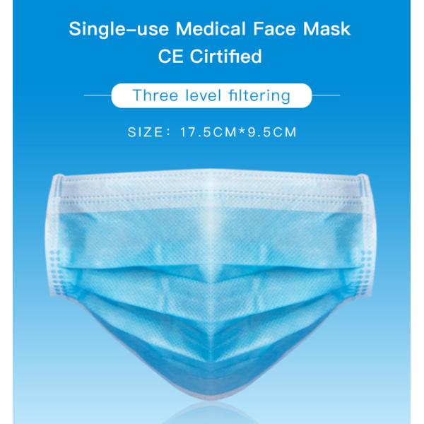 CE Approved 3g Moisture Proof Non Woven Medical Mask
