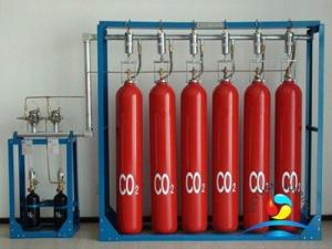 China Marine CO2 Fire Suppression Systems Dry Chemical Red RAL3000 on sale