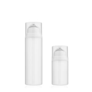 China Round Cosmetic Airless Pump Bottles 30ML 50ML 15ML For Skin Care Serum on sale
