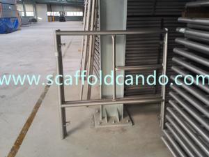 1219*1700mm galvanized scaffolding frame system main type frame door frame Ladder frame H frame walk through frame