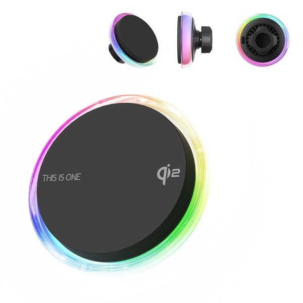 Cheap Blower Design Car Wireless Charger With Crystal Texture And Unique Frosted Lens For Dreamy Effect And Strong Visual Impact for sale