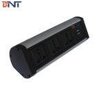 BNT Movable type on desk socket supply with bracket clamp on table edge for