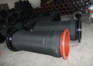 Quality Abrasion Resistant Dredging Rubber Hose Extrude Molded With Flange wholesale