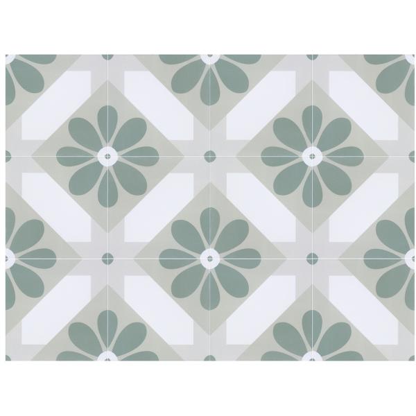 20x20cm Green Ceramic Rustic Tile for Indoor Floor and Wall