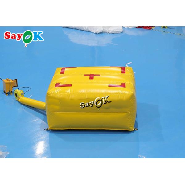2x2x1mH Custom Inflatable Products Yellow Fire Fighting Airbag Emergency Rescue Safety Air Cushion