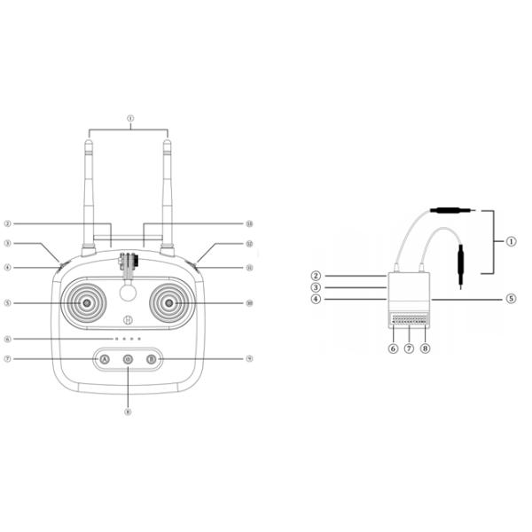 2.4Ghz PPM PWM Drone Flight Controller For Drone Date Transmission