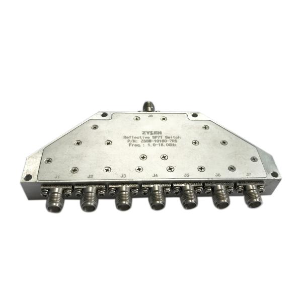 SMA Connector High Frequency Switch 1 to 18.0GHz SP7T Reflective Switch